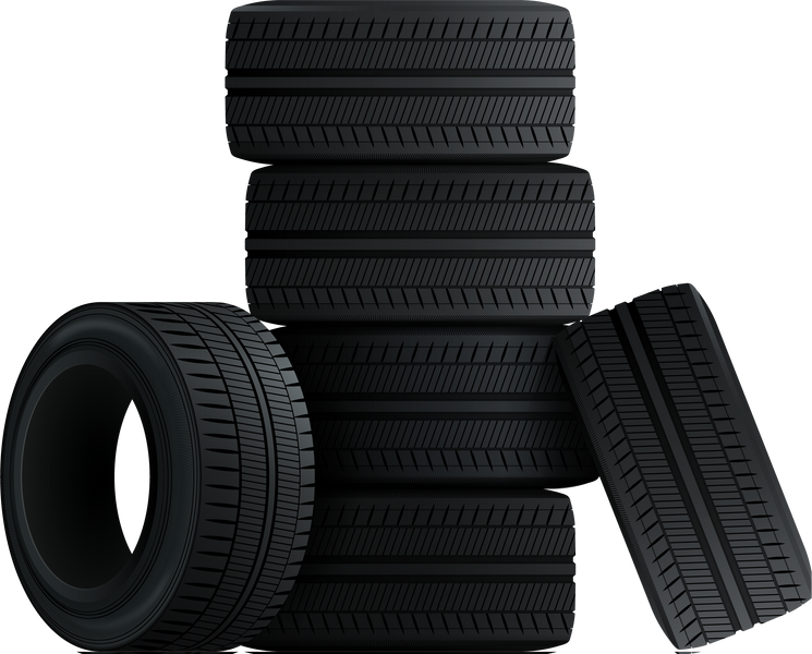 Car tires isolated